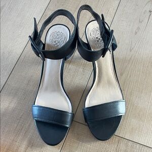 Vince Camuto Black Strappy Heels